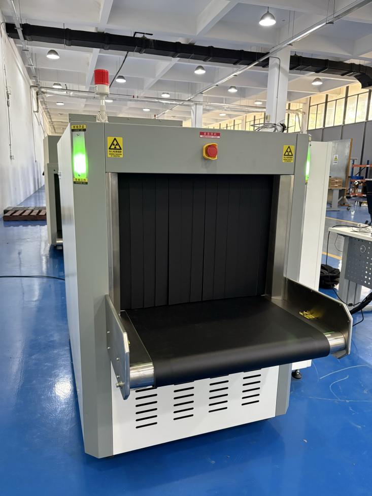 X-ışını güvenlik denetimi için isteğe bağlı özellik: görsel-işitsel alarm sistemi